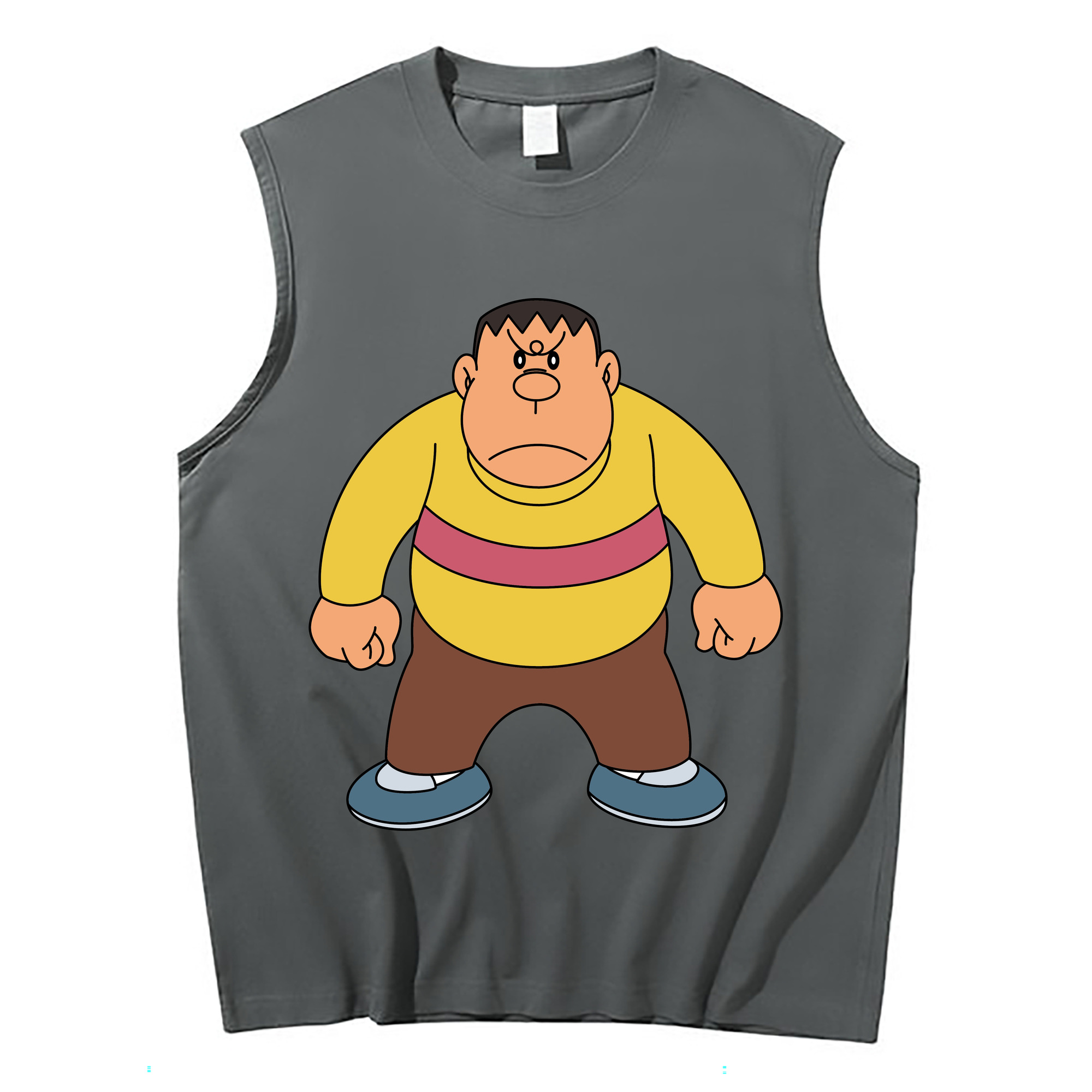 （画像用） ドラえもん 剛田武 Doraemon Gouta Takeshi コットン100％タンクトップ（フロントプリント）